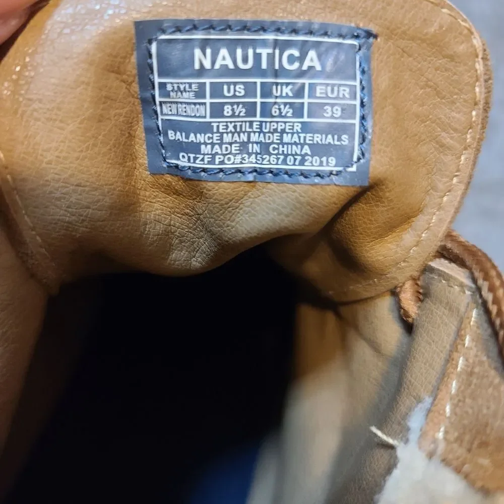 Nautica • Rendon Sherpa Lined Wedge Ankle Bootie Size 8.5
